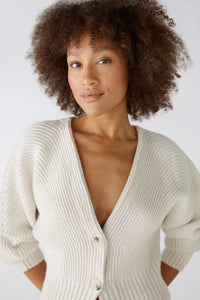 Oui Batwing Cardigan -OFF WHITE