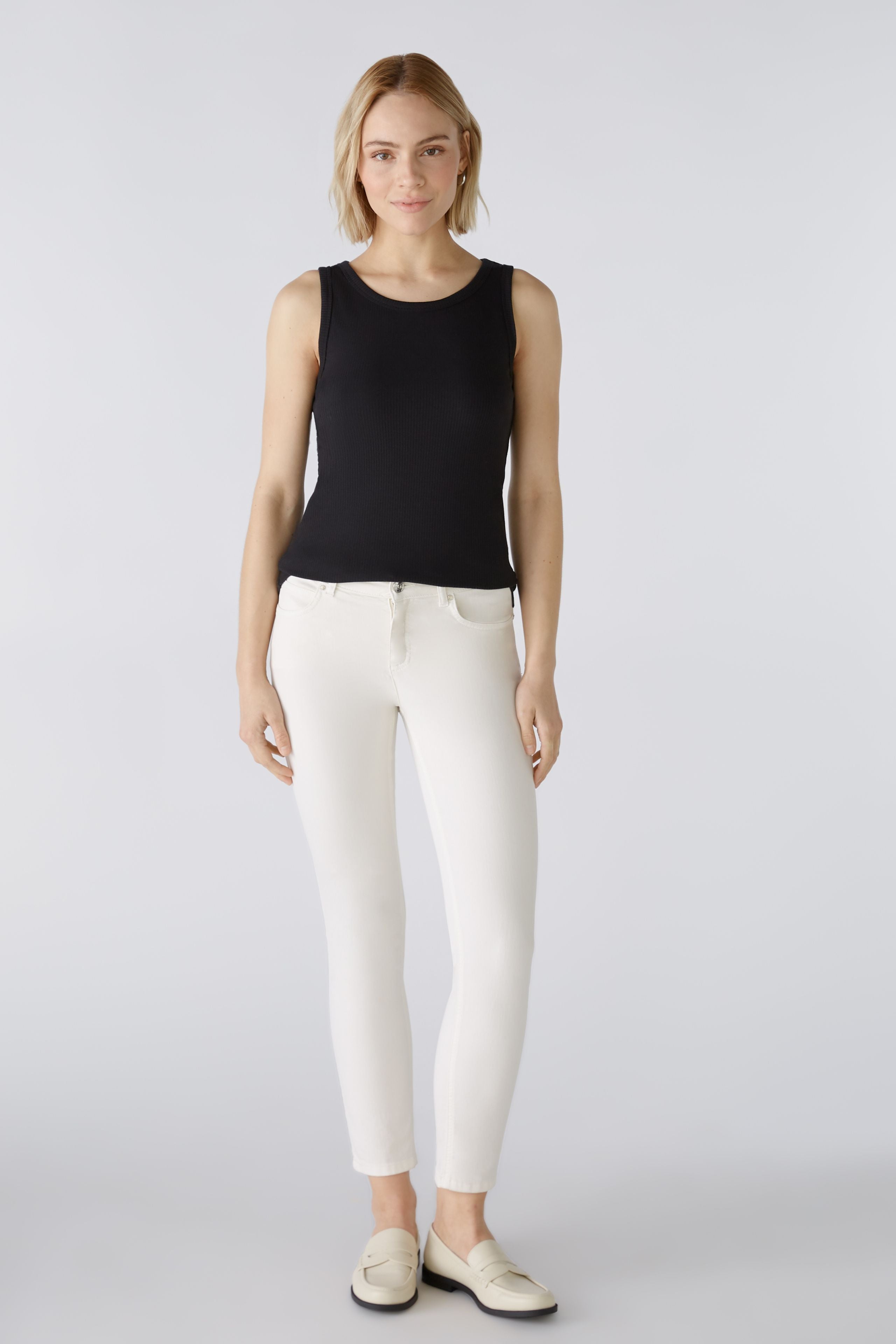 Oui Baxtor Jeans -WHITE