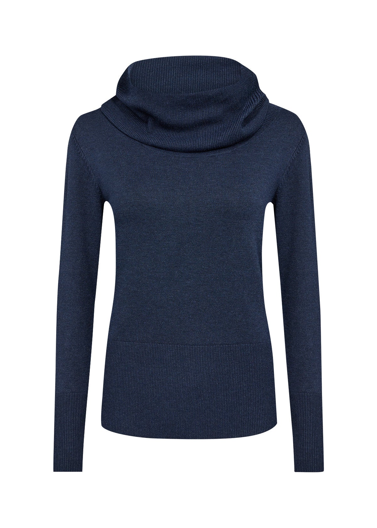 Soya Concept Loose Turtleneck Jumper -BLUE