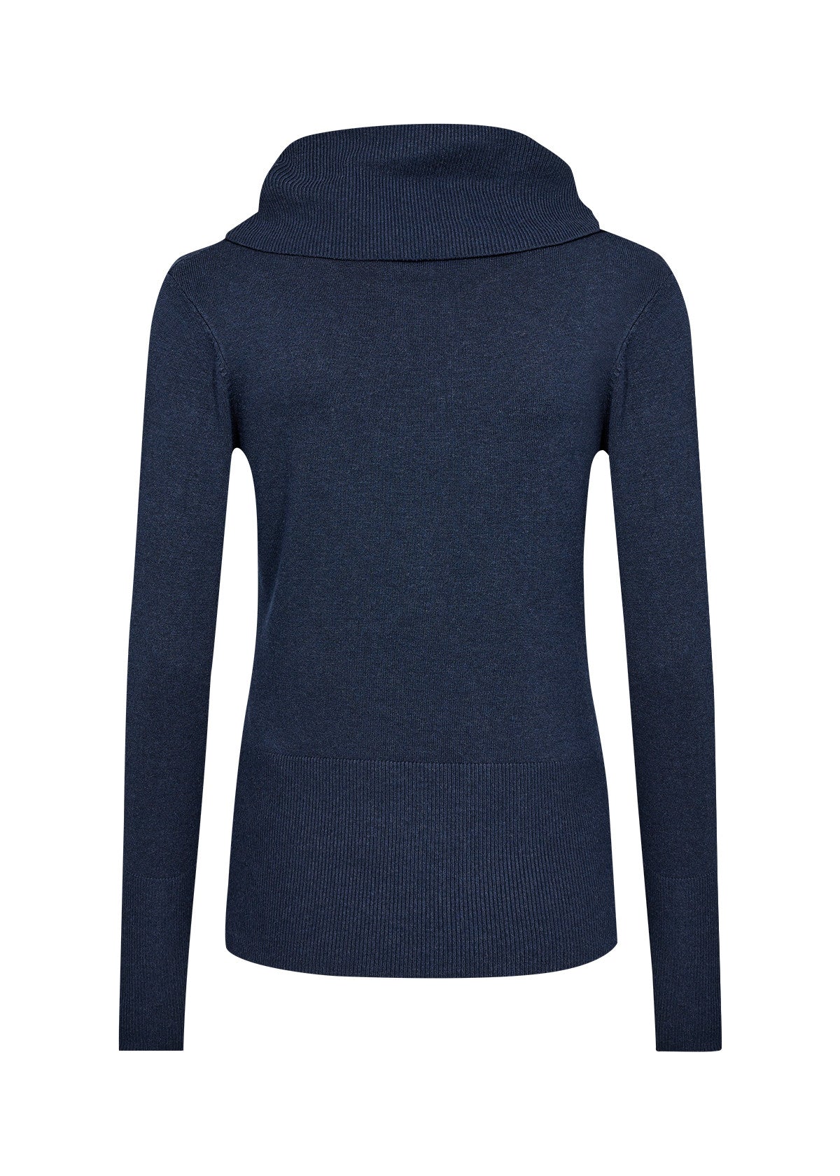 Soya Concept Loose Turtleneck Jumper -BLUE