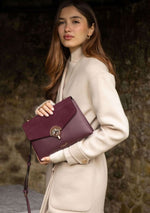 Load image into Gallery viewer, Luella Grey Peta Crossbody -PLUM
