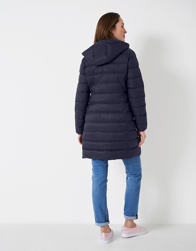 Crew Lightweight Padded Coat-NAVY