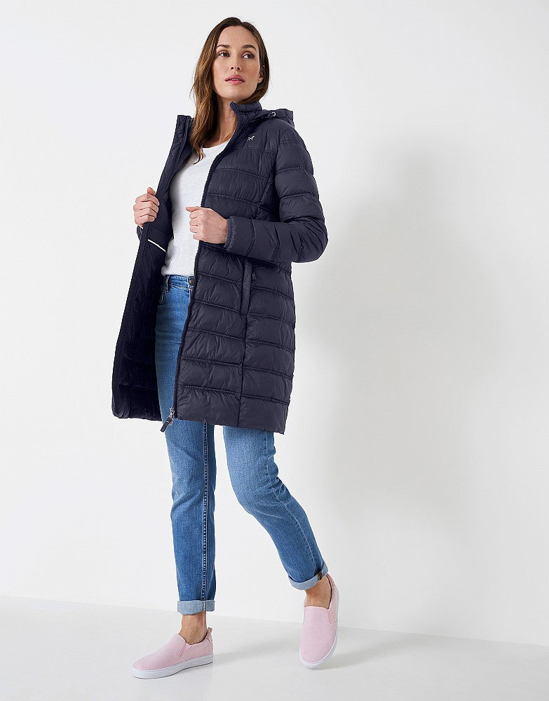 Crew Lightweight Padded Coat-NAVY