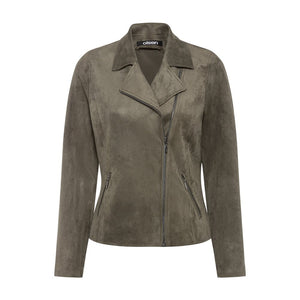 Olsen Biker Style Jacket -GREEN