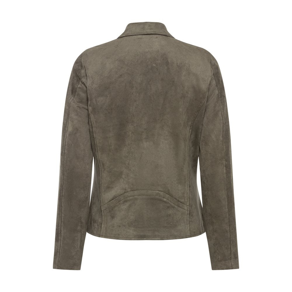 Olsen Biker Style Jacket -GREEN