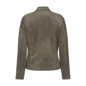 Olsen Biker Style Jacket -GREEN