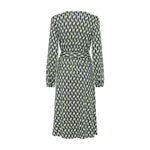 Load image into Gallery viewer, Olsen Printed Wrap Dress -GREEN
