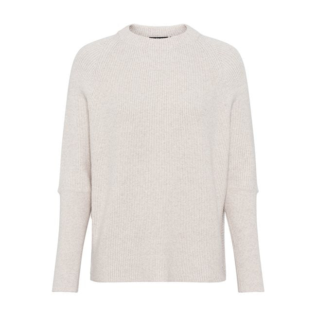 Olsen Ribbed Jumper -BEIGE