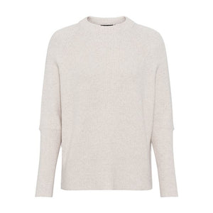 Olsen Ribbed Jumper -BEIGE