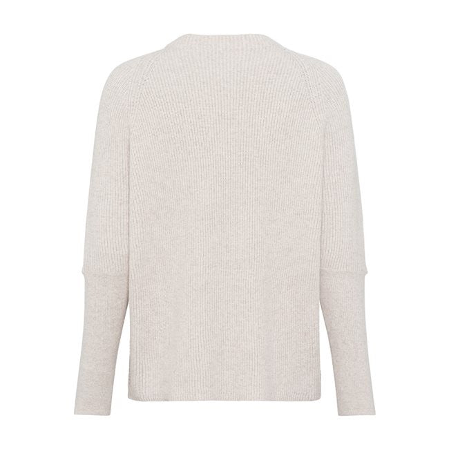 Olsen Ribbed Jumper -BEIGE