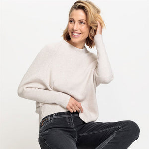 Olsen Ribbed Jumper -BEIGE