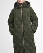 Load image into Gallery viewer, Barbour Kirkton Longline Puffer-OLIVE
