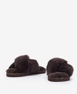 Load image into Gallery viewer, Barbour Eliza Slippers -BROWN
