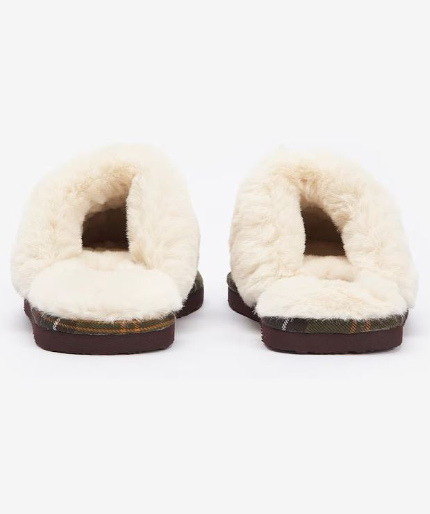 Barbour Claudia Mule Slippers-BROWN