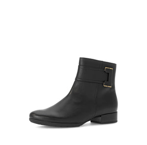 Gabor Buckled Ankle Boot -BLACK