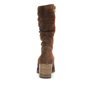 Gabor Ruched Mid Calf Boot -WHISKEY