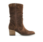 Load image into Gallery viewer, Gabor Ruched Mid Calf Boot -WHISKEY
