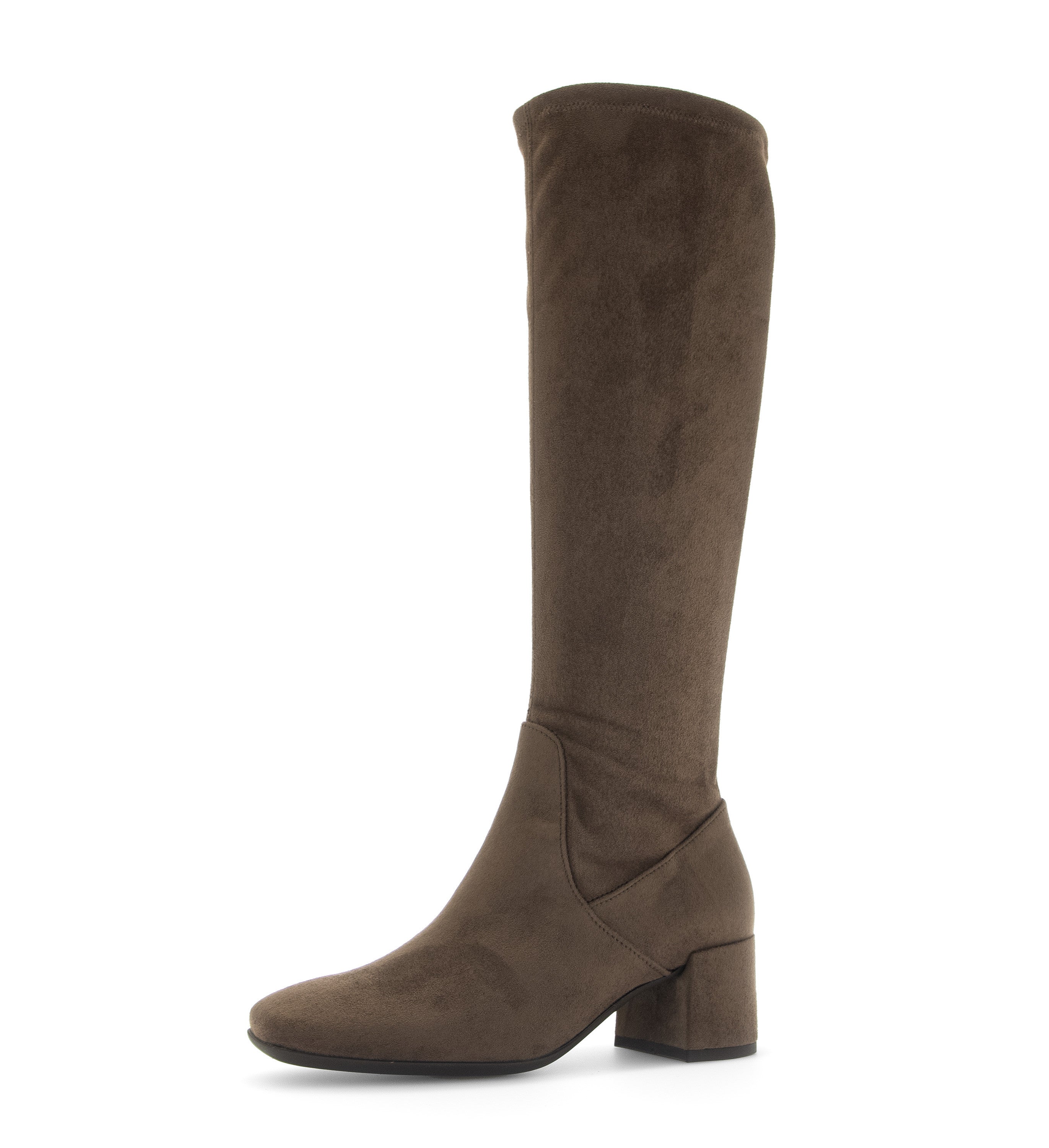 Gabor Tall Suedette Boot -BROWN