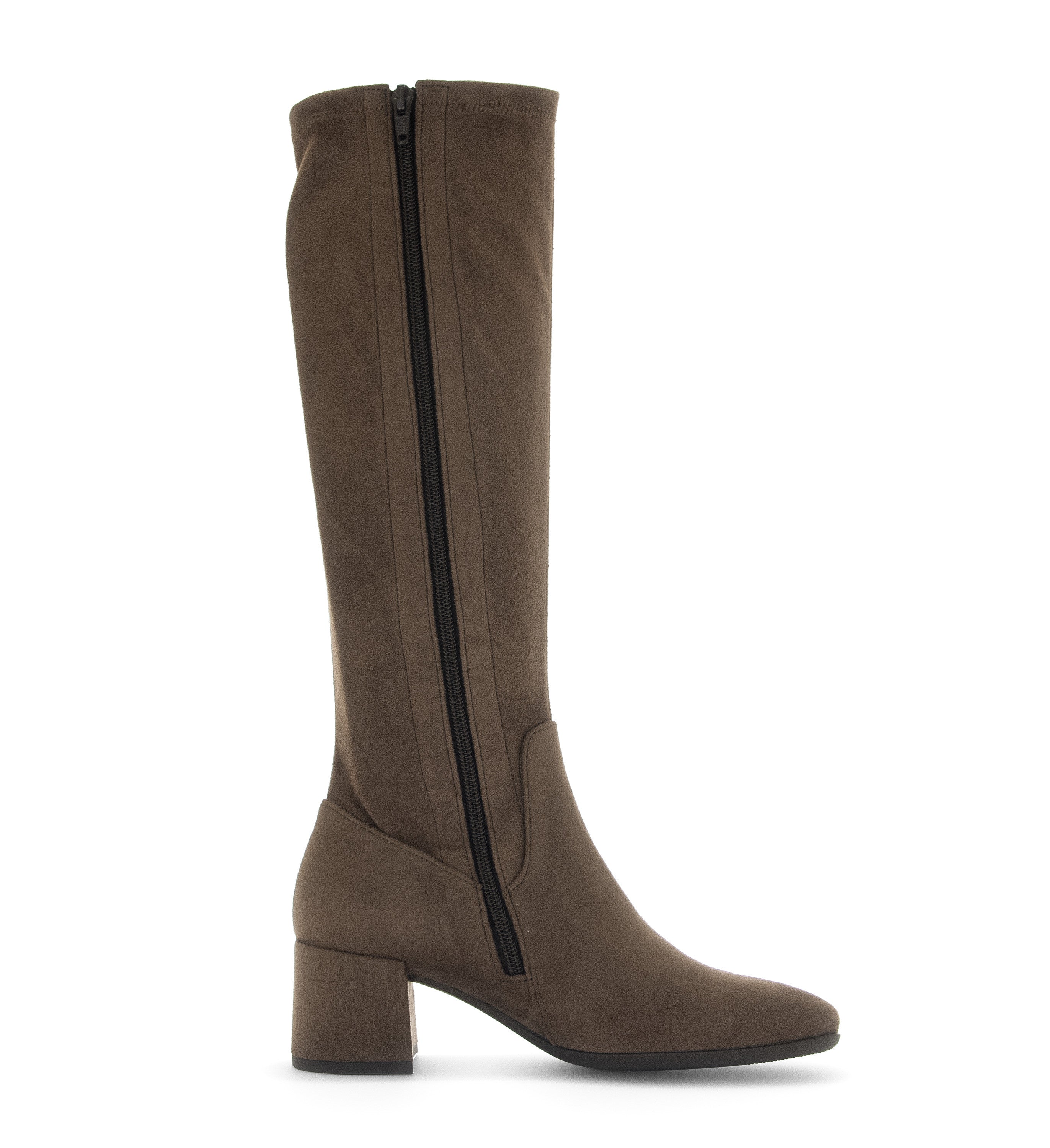 Gabor Tall Suedette Boot -BROWN