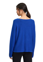 Load image into Gallery viewer, Betty Barclay Ribbed Pullover -BLUE
