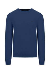 Fynch Hatton Cashmere and Wool Sweater Crew Neck Night