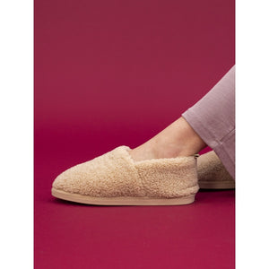 Lunar Teddy Slipper Boots -BEIGE