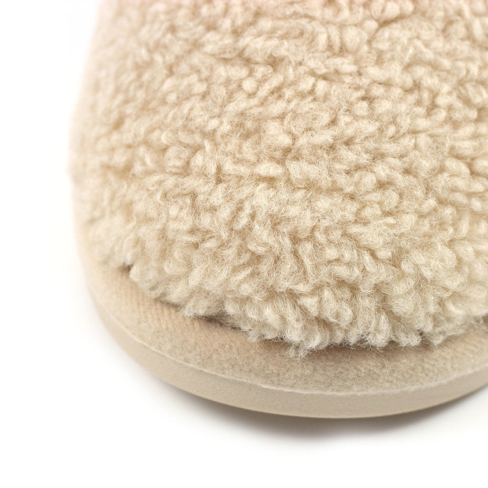 Lunar Teddy Slipper Boots -BEIGE