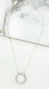 Envy Short Circle Necklace Silver