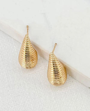 Envy Teardrop Earrings Gold