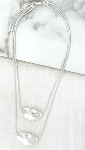 Envy Layered Necklace Silver
