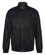 Load image into Gallery viewer, Barbour Black International Craggan Waxed Jacket
