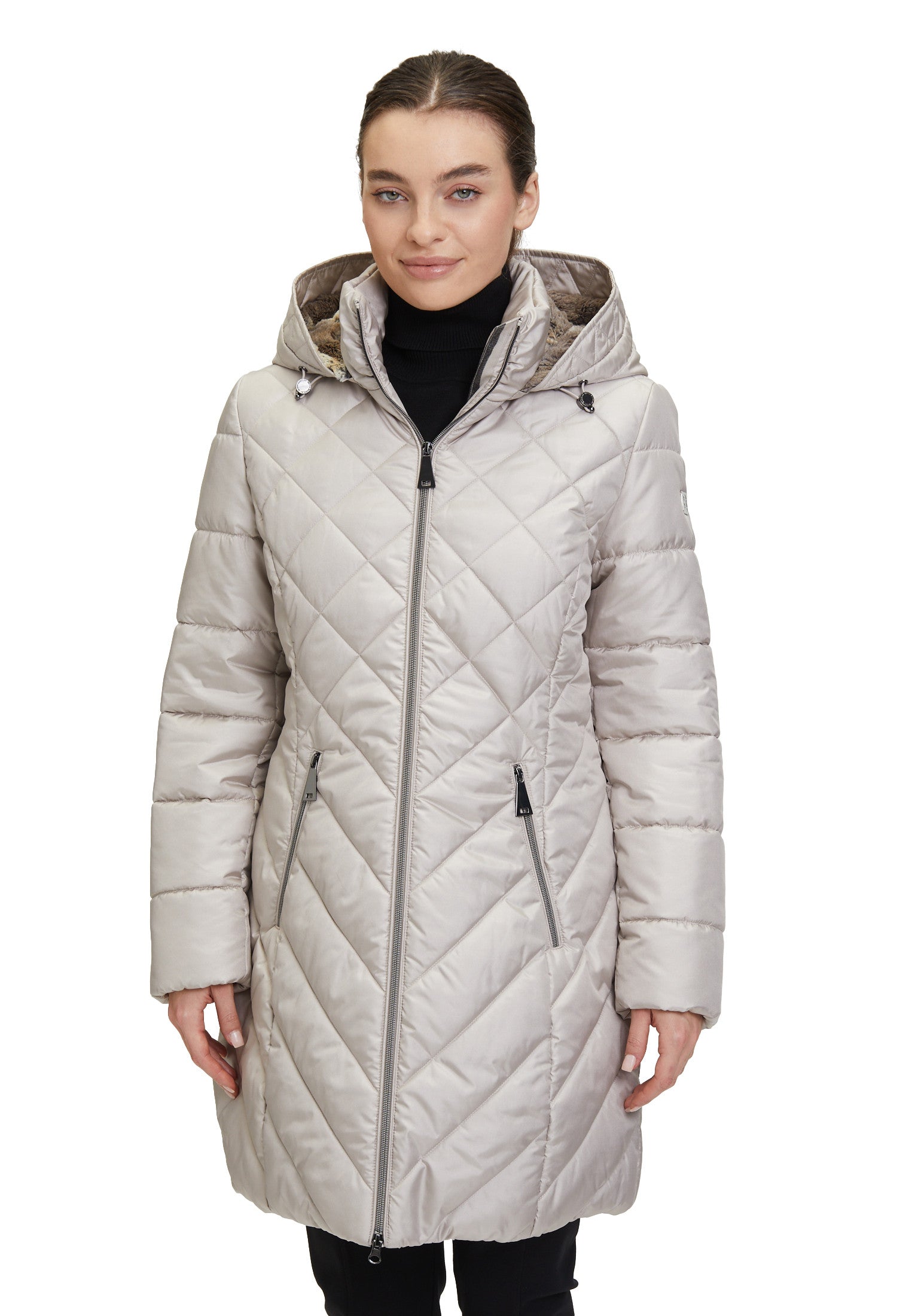 Betty Barclay Quilted Jacket Silver