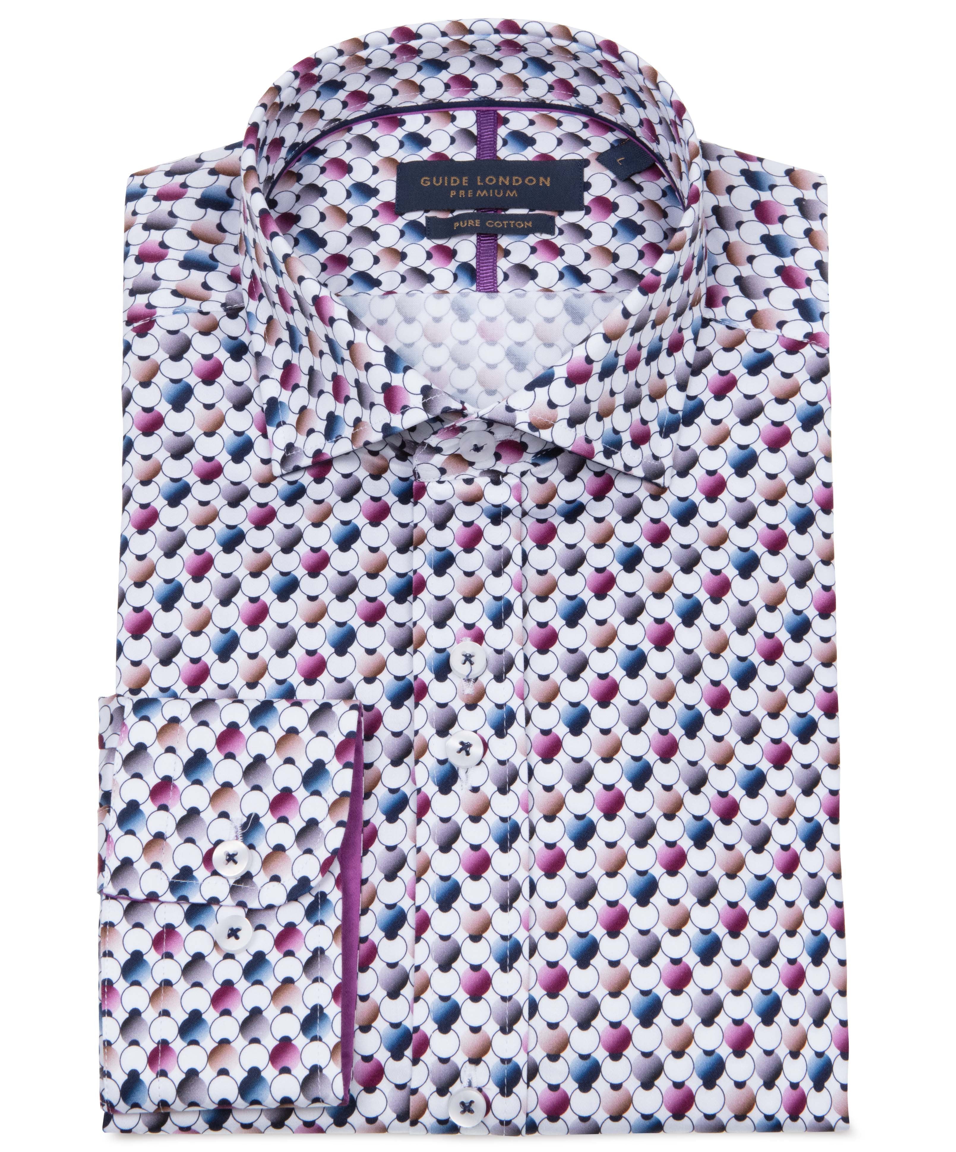 Guide London Geometric Design Shirt Multi