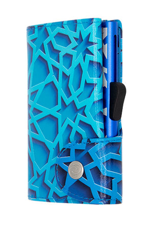 Tribe Blue Print Single Wallet