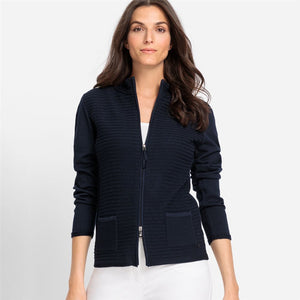 Olsen Eva Knitted Jacket Navy