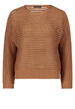 Load image into Gallery viewer, Betty Barclay Openwork Sparkly Jumper Gold
