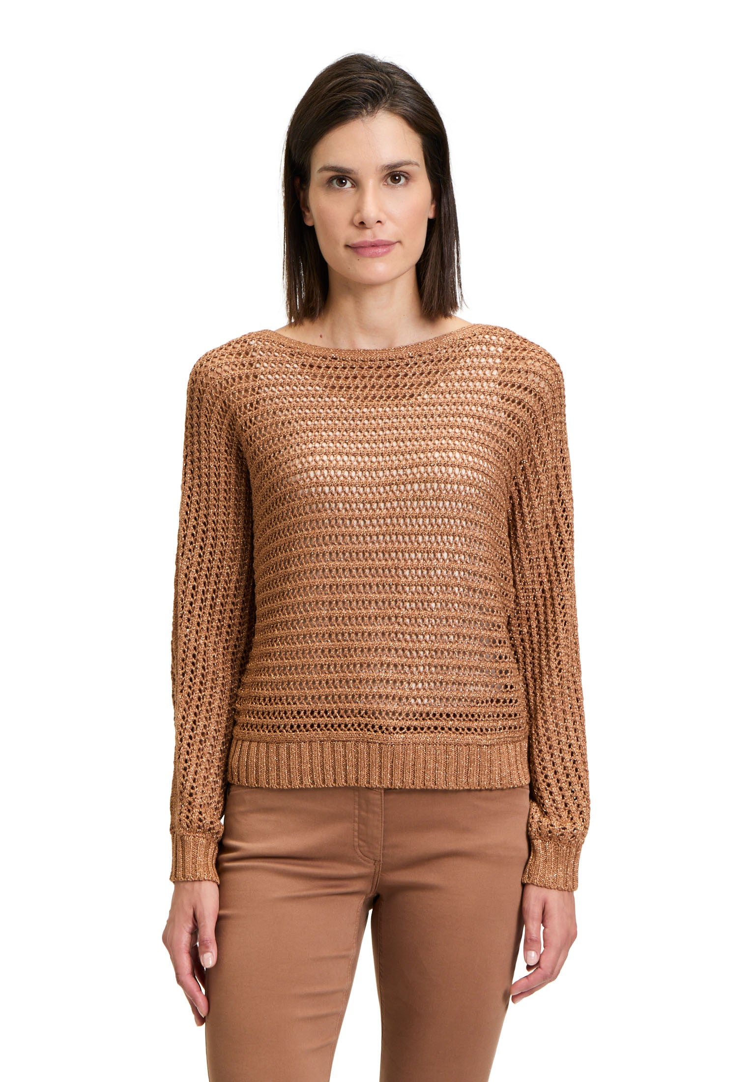 Betty Barclay Openwork Sparkly Jumper Gold