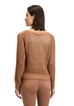 Load image into Gallery viewer, Betty Barclay Openwork Sparkly Jumper Gold
