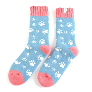 Miss Sparrow Paw Print Socks