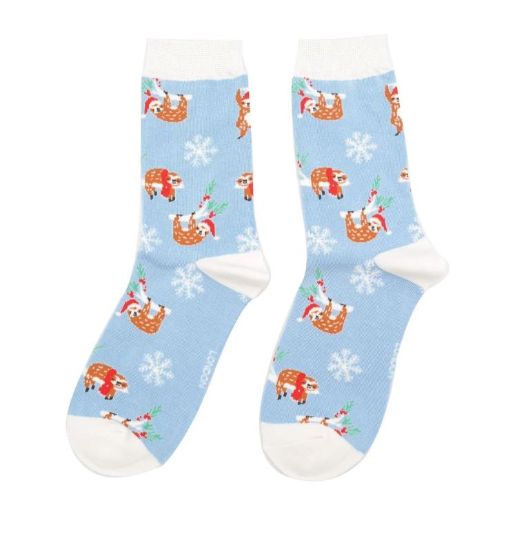 Miss Sparrow Christmas Sloths Socks