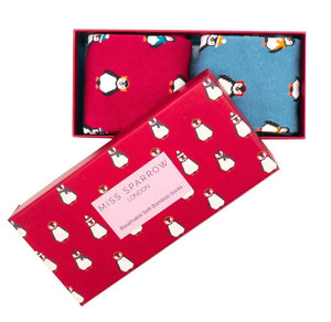 Miss Sparrow Penguin Socks Gift Box