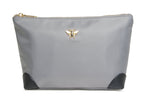 Load image into Gallery viewer, Alice Wheeler Harrow Travel Pouch Grey
