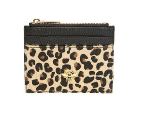 Alice Wheeler Animal Print Card Holder Leopard