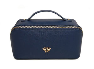 Alice Wheeler Navy Train Case Navy