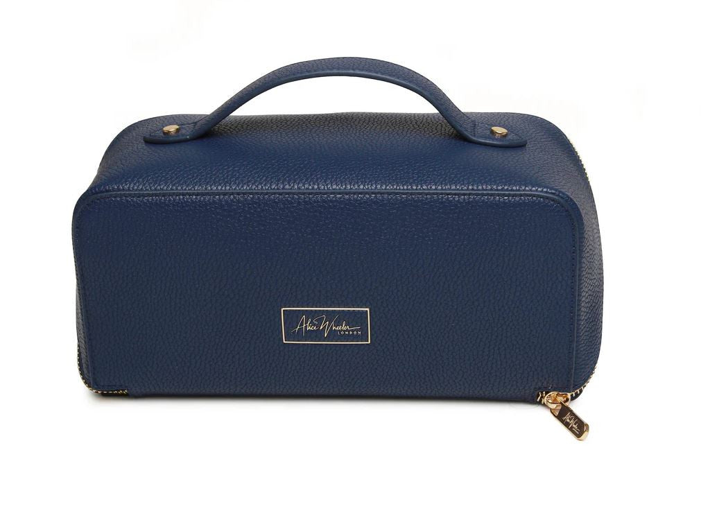 Alice Wheeler Navy Train Case Navy