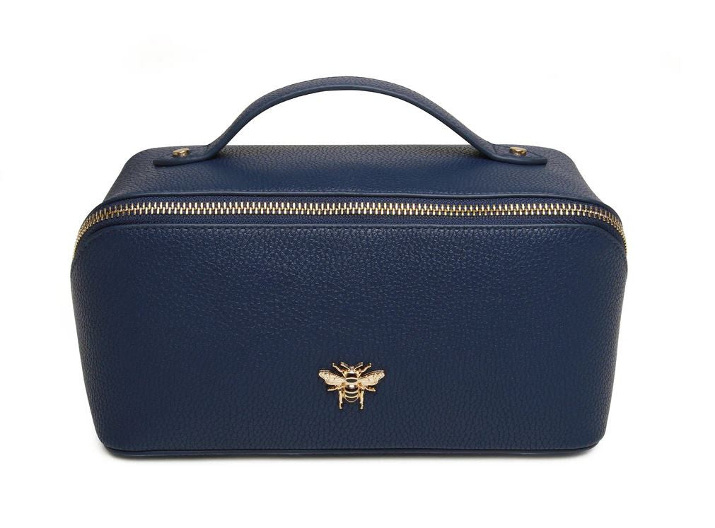 Alice Wheeler Mini Train Case Navy