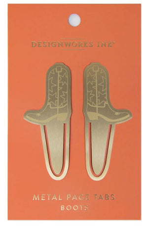 Cowboy Boots Brass Tabs
