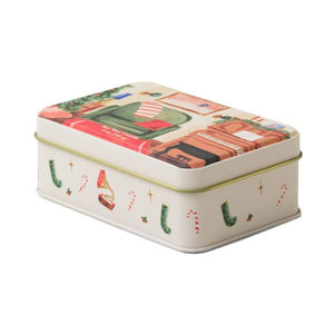 Pomegranate Spruce Christmas Candle Tin