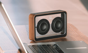 Gingko Designs Mage See Through Bluetooth Speaker Walnut