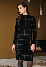 Load image into Gallery viewer, Betty Barclay Knitted Dress Black
